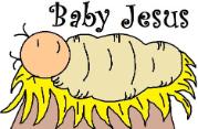 Baby Jesus Clipart Mary Joseph baby Jesus in the manger christmas clipart