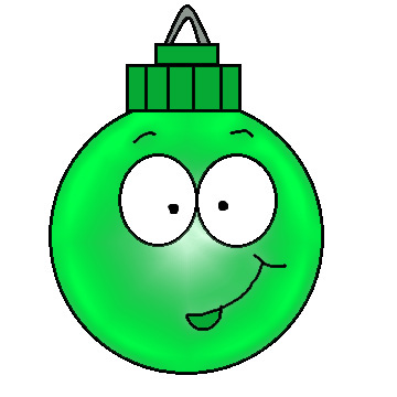 Christmas Ball Ornament Smiling Clipart Picture
