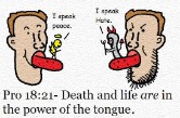 Proverbs 18:21 Clipart death and life are in the tongue