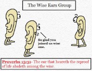 Proverbs 15:31 clipart The ear that heareth reproof abides among the wise