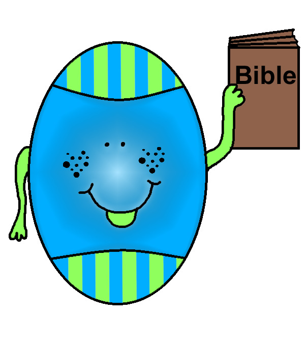 Easter Clipart - Easter egg with bible