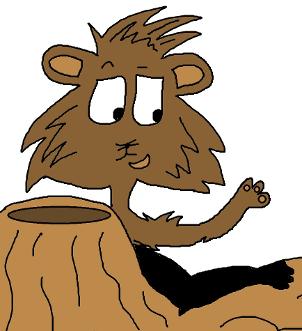 Groundhog seen his shadow clipart image cartoon picture free personal use clip art sunday school childrens church