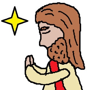 Jesus Praying Easter Clipart
