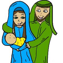 Christmas Clipart Mary Joseph Baby Jesus Clip Art Picture