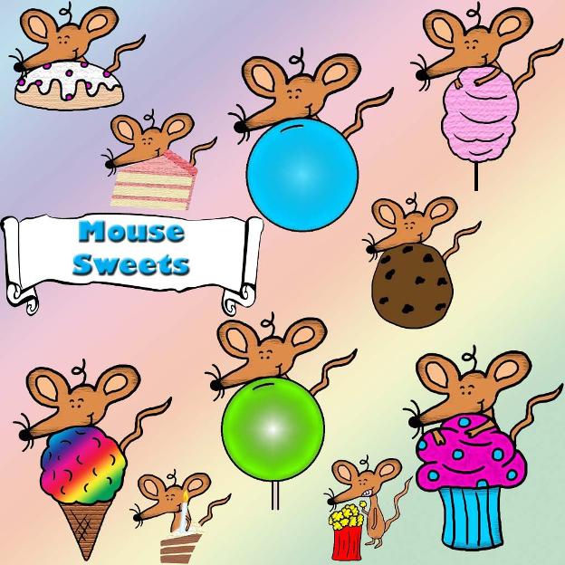 Mouse Sweets Clipart free personal use Cartoon pictures illustrations clip art colored sunday school mouse children's church printable template cut outs