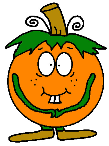 Shy Pumpkin Clipart