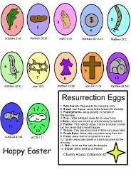 Easter Clipart Resurrection Eggs by Church House Collection©