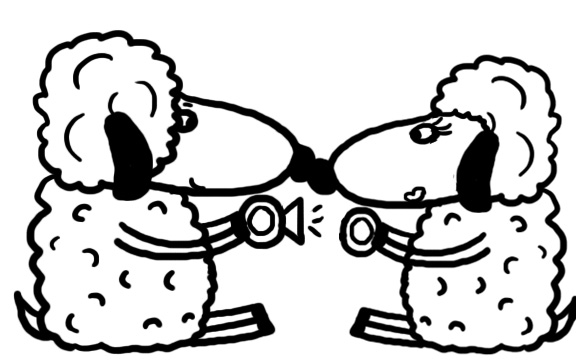 Sheep Clipart- Sheep Getting Married Clipart