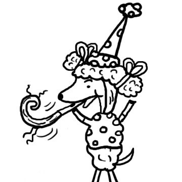 Birthday party sheep clipart