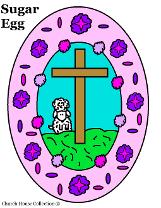 Easter Clipart - Sugar Egg sheep cross