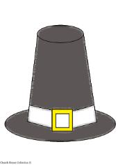 Pilgrim Hat Clip art picture image for Bulletin boards for Thanksgiving