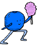 Blueberry Holding Cotton Candy Clipart Clip Art Image Cartoon Image Picture Illustration