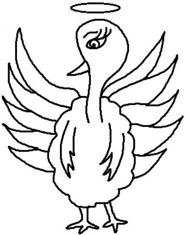 Angel Turkey clipart