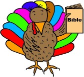 Thanksgiving Turkey Clipart- Tukey Holding Bible Clipart