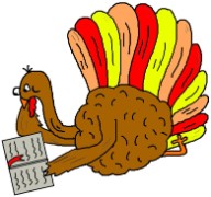 Thanksgiving Turkey Clipart- Turkey Reading Bible Clipart