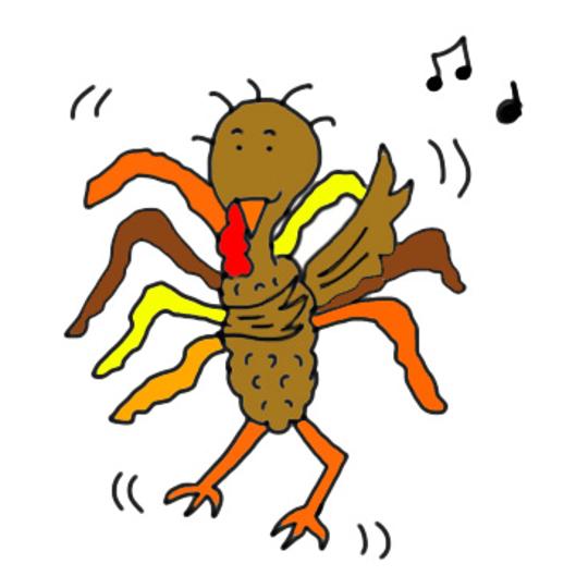 Thanksgiving Turkey Clipart Dancing Turkey Clipart