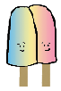Double Popsicle Clip Art Cartoon Picture Graphic Image Illustration