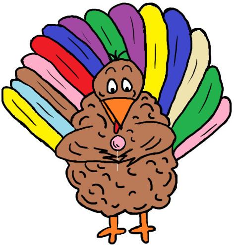 Thanksgiving Turkey Clipart- Turkey Eating Sucker Clipart